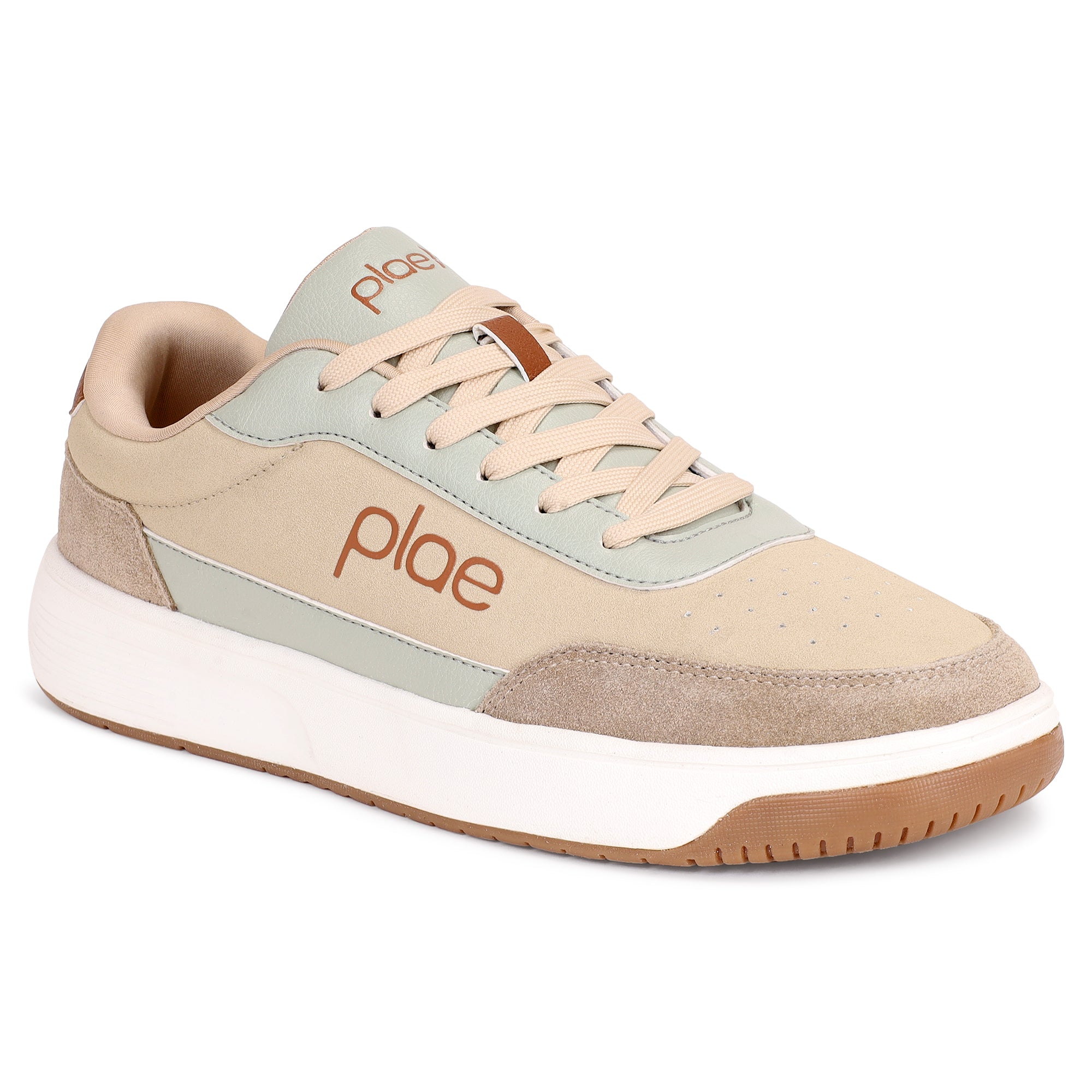 PLAE - Aura Men Lace Up Casual Sneaker – Beige