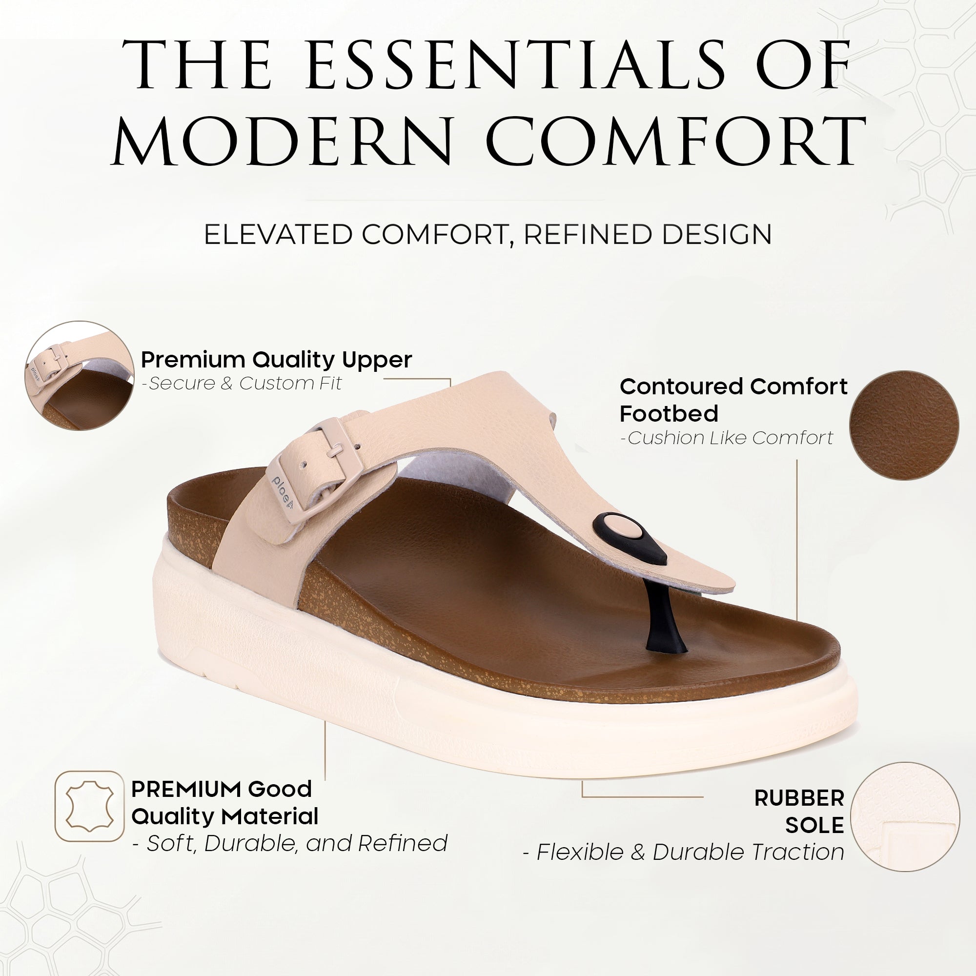 PLAE - Breeze Women Casual Slipper – Beige
