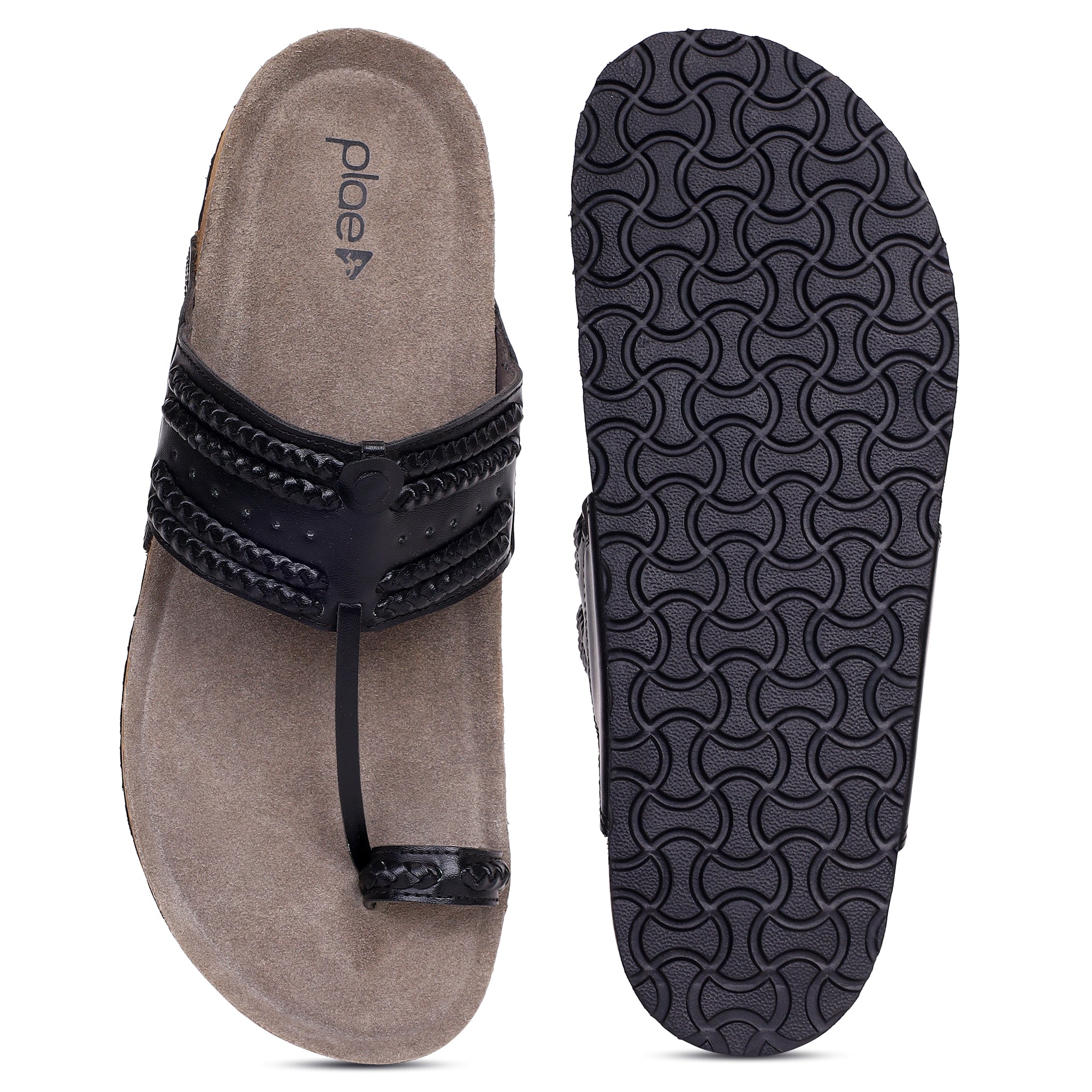 PLAE - Plush Men Casual Slipper – Black